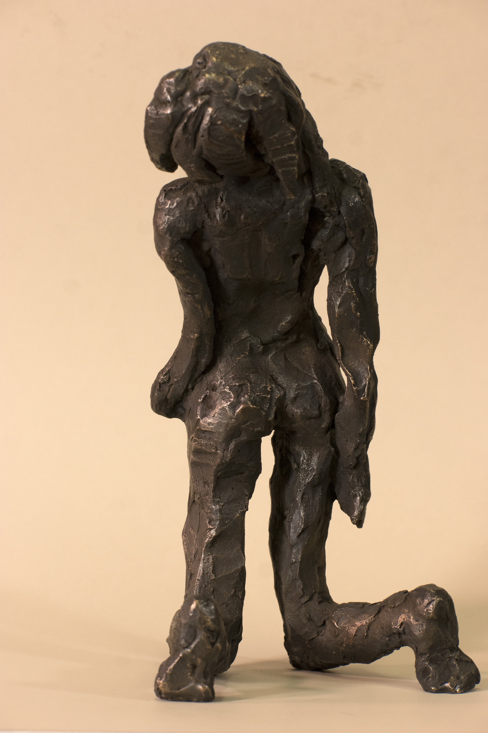 Gunter Langer, Leid, 2020, Bronze, 23 x 12 cm